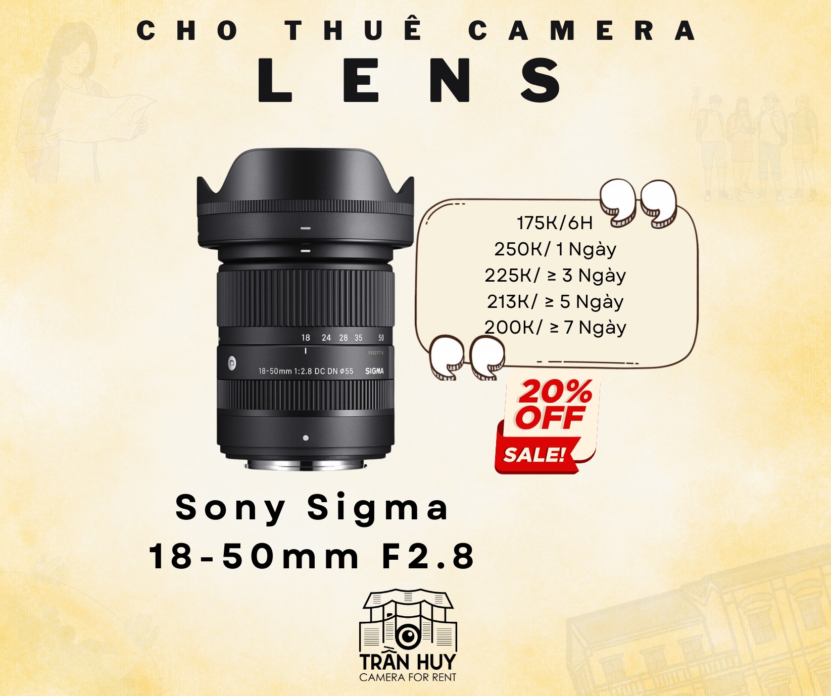 Lens Sigma 18-50mm f/2.8 For Sony